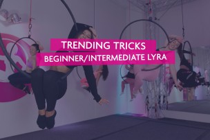 Trending Trick - Beginner/Inter Lyra Stagged leg shoulde stand 2023